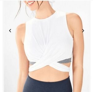 Fabletics Marissa Wrap Crop Top Size Small